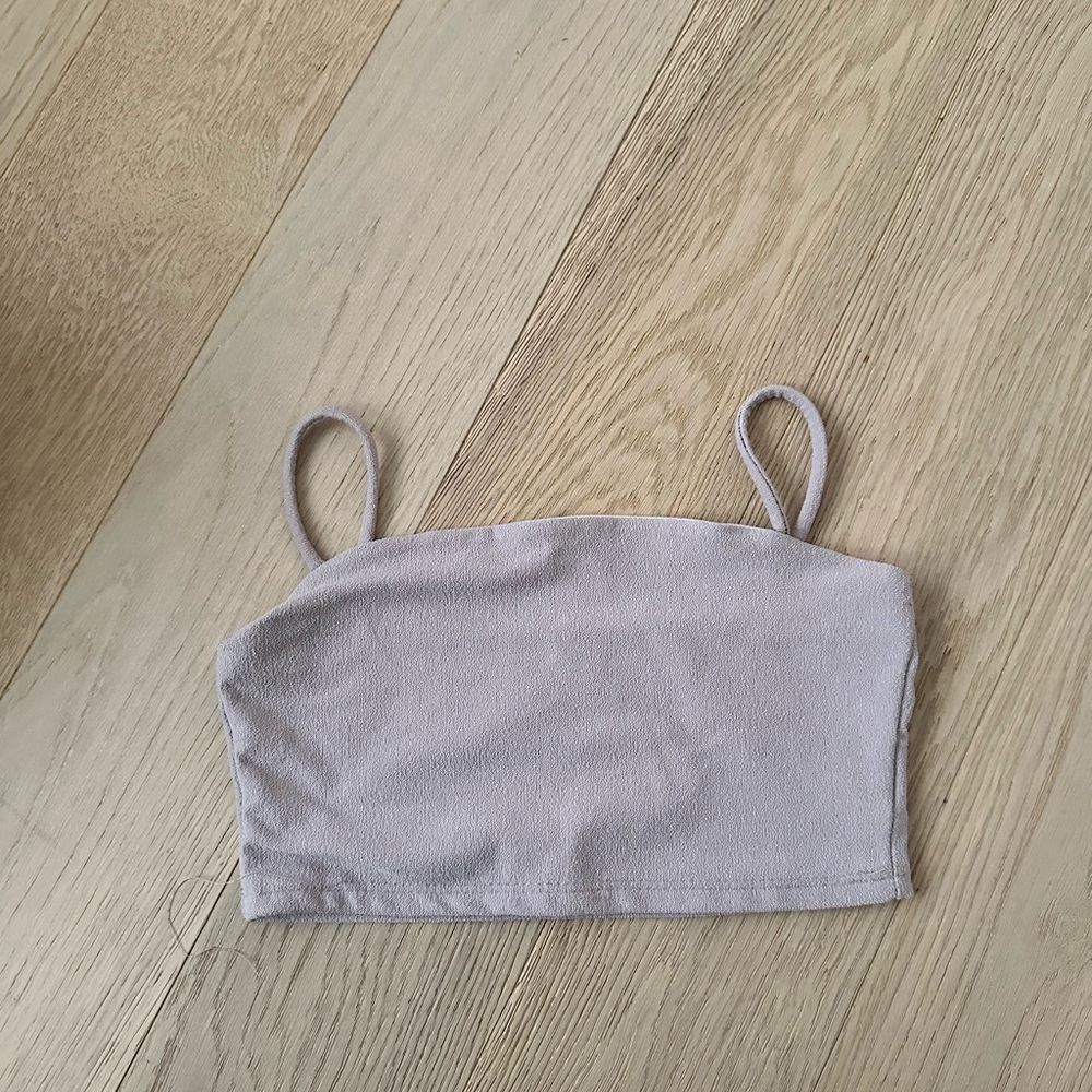 Lavender Spaghetti Strap Crop Top
